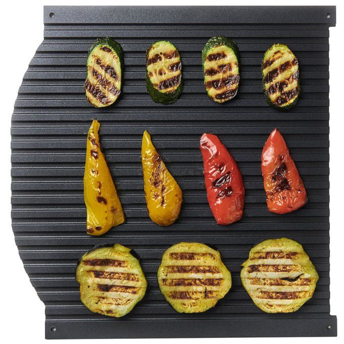 Plaque de cuisson lisse/rainurée