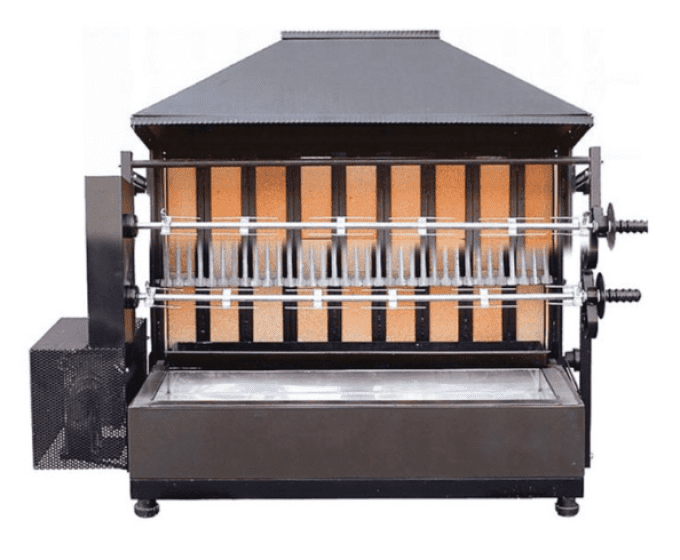 Rôtissoire feu de bois 2 épées 10 poulets MCM A2/10