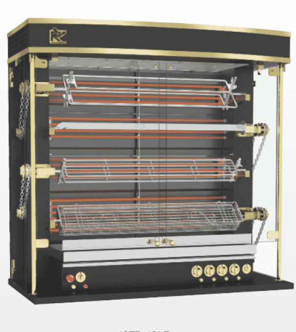 Rôtissoire électrique 4 broches 20/24 poulets ROTISOL 1375.4OLE