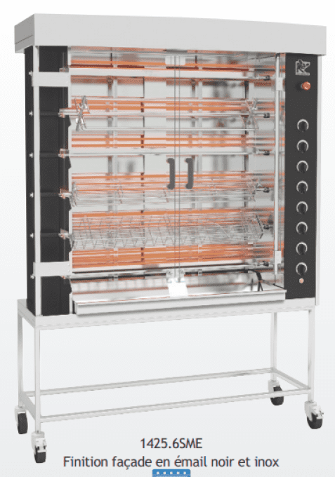 Rôtissoire électrique 6 broches 30/36 poulets ROTISOL 1425-6SME