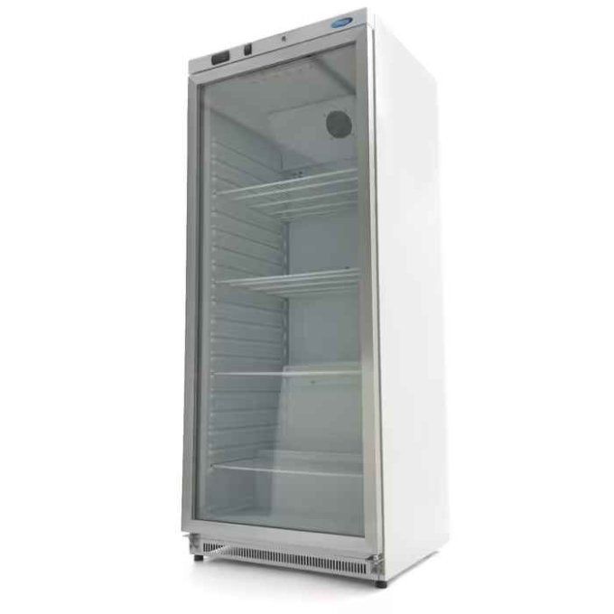 Réfrigérateur 600 litres blanc porte verre MAXIMA  09405030 