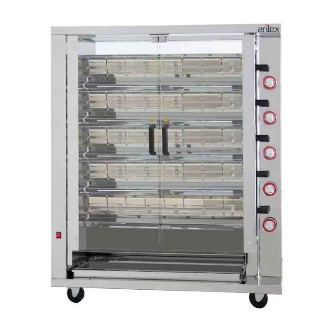 Rôtissoire à Gaz  5 Broches 20-30 poulets ARILEX 5ASG  