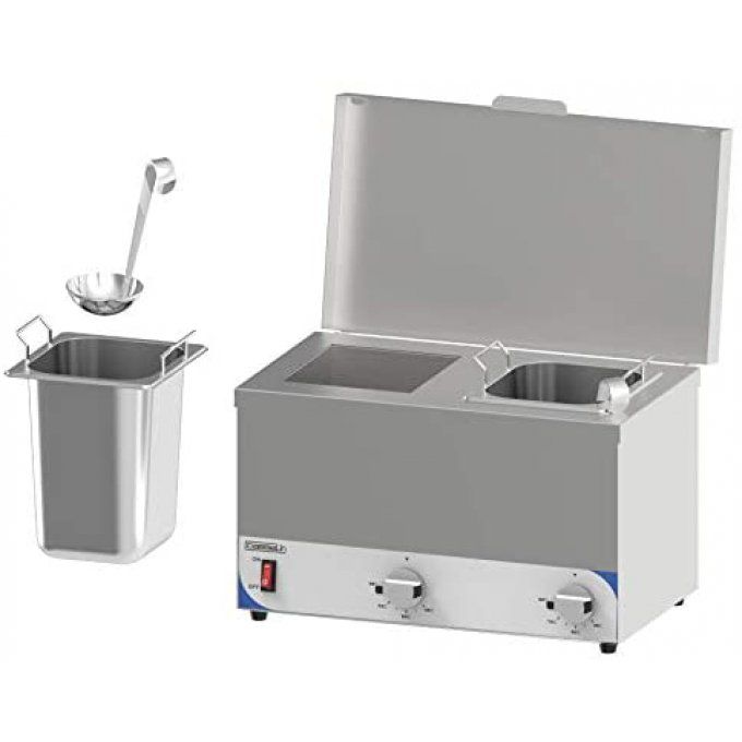 Bain marie à sauce compact 2 cuves CASSELIN CBMSC2H