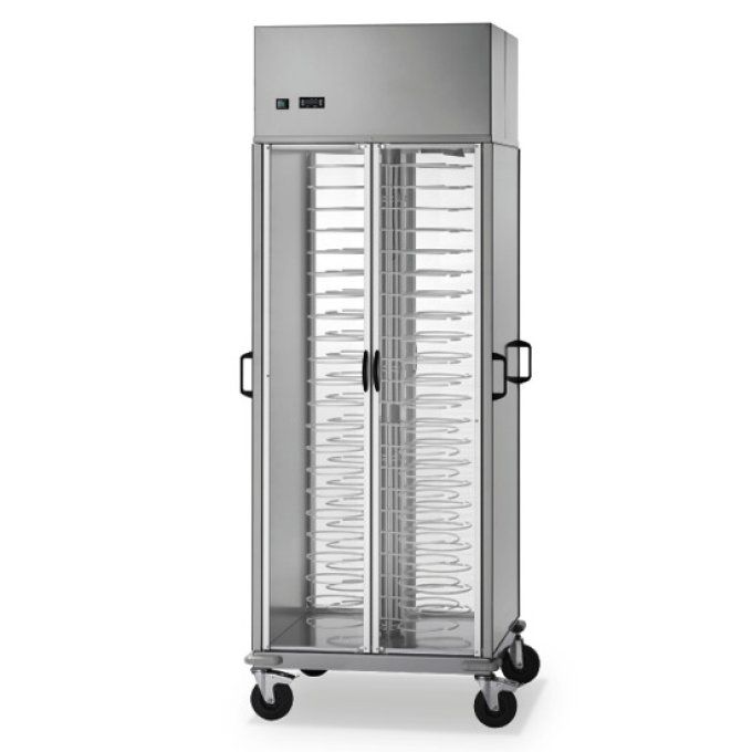 Chariot porte-assiettes réfrigéré, +8/+12°C, 88x ø 180÷230 mm VIRTUS 3370P84F