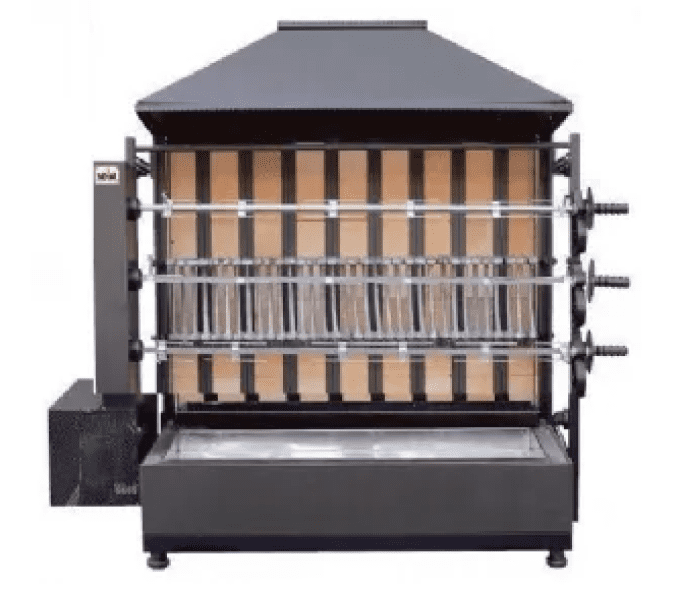 Rôtissoire feu de bois  3 épées (15 poulets) MCM A3/15 