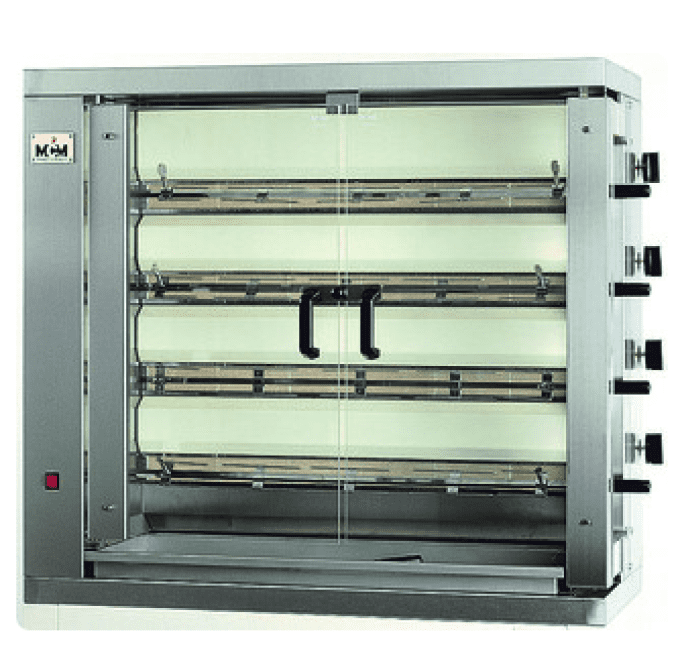 Rôtissoire gaz 4 broches 24 poulets MCM 4AEG