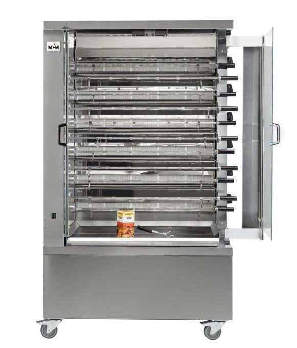 Rôtissoire électrique 11 broches 66 poulets MCM 6EEND