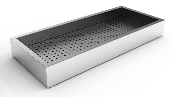 BAC À GLACE PILÉE EN CONSTRUCTION 4/1 GN