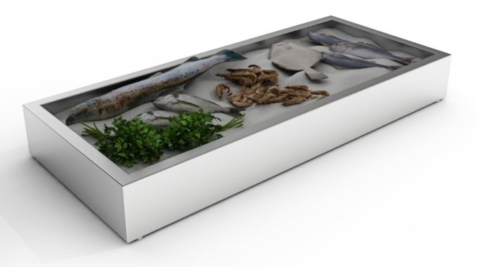 BAC À GLACE PILÉE EN CONSTRUCTION 4/1 GN