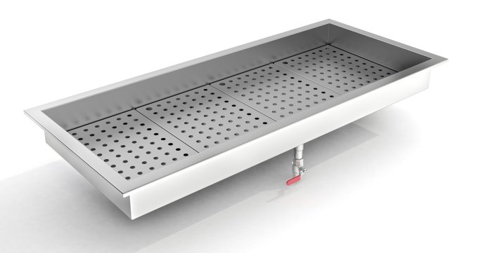 BAC À GLACE PILÉE INTÉGRÉ 4/1 GN