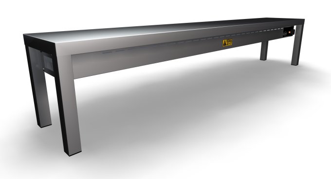 ÉTAGÈRE CHAUFFANTE EN CÉRAMIQUE 1 NIVEAUX 1800  5 HEATERS OF 250W