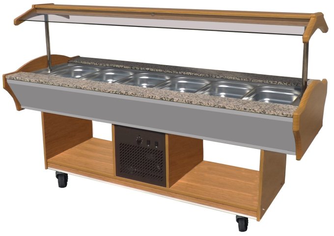 Buffet réfrigéré GN 6/1 COMBISTEEL 7077.0015