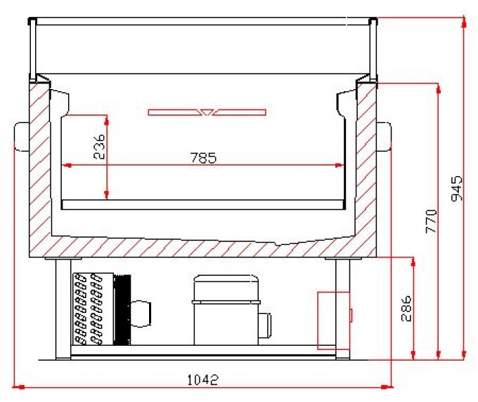 ÎLOT DE REFROIDISSEEMENT/CONGELATION COMMUTABLE 1.5