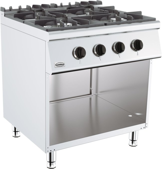 CUISINIERE A GAZ 4 BR. BASE 700 COMBISTEEL 7178.0405