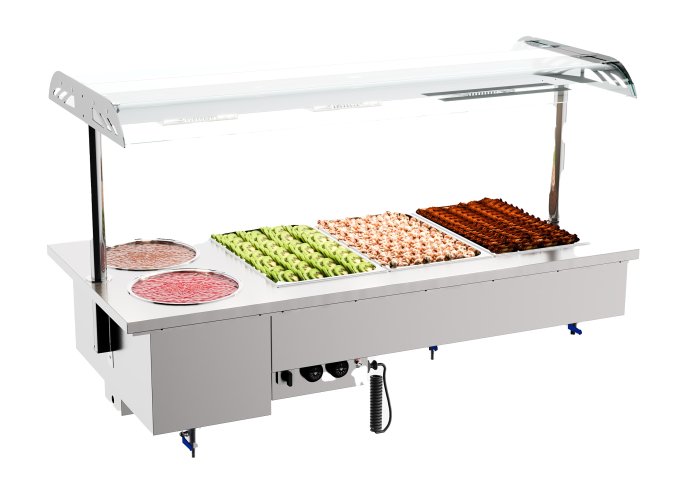 DROP-IN BAIN-MARIE AVEC BOLS 3/1 COMBISTEEL 7178.2075