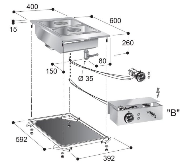 Élément de bain-marie COMBISTEEL 7266.0090