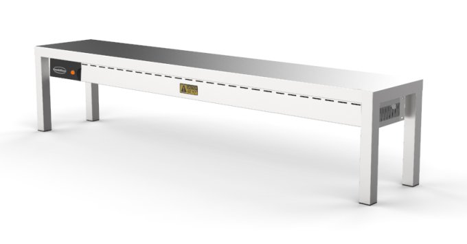 ÉTAGÈRE CHAUFFANTE EN CÉRAMIQUE 1 NIVEAUX 1600 4 HEATERS OF 250W