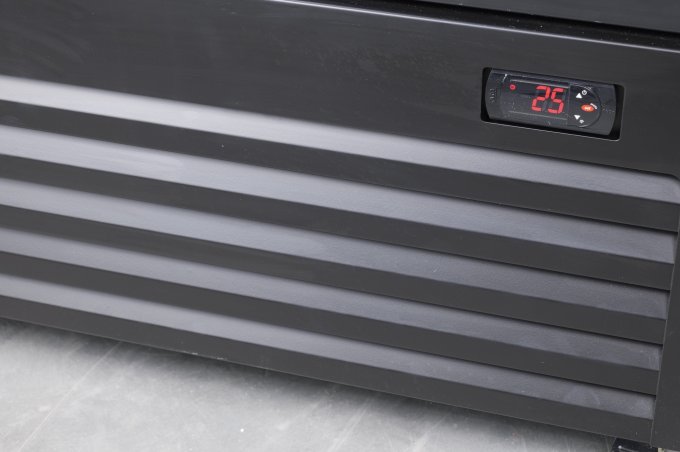 RÉFRIGÉRATEUR AVEC PORTES COULISSANTES EN VERRES BEZ-780 SL NOIR