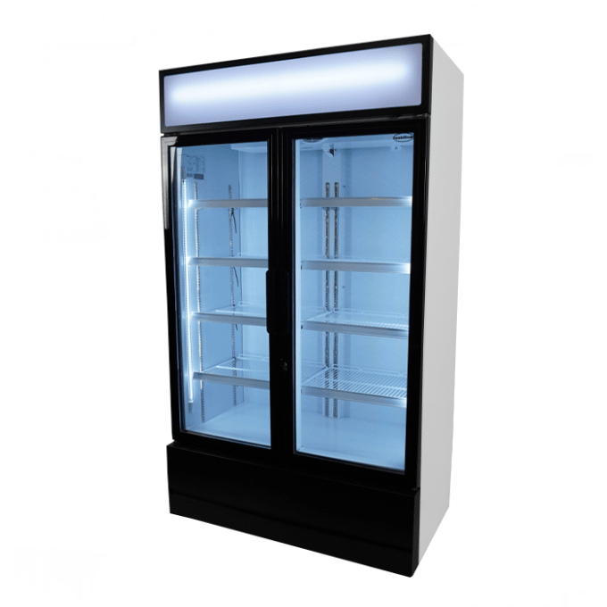 RÉFRIGÉRATEUR 2 PORTES EN VERRE FCU-750