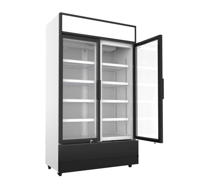 RÉFRIGÉRATEUR 2 PORTES EN VERRE FCU-750