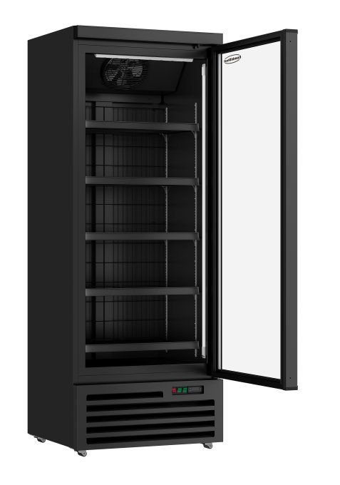 CONGÉLATEUR 1 PORTE EN VERRE NOIR JDE-600F BL COMBISTEEL 7455.2244