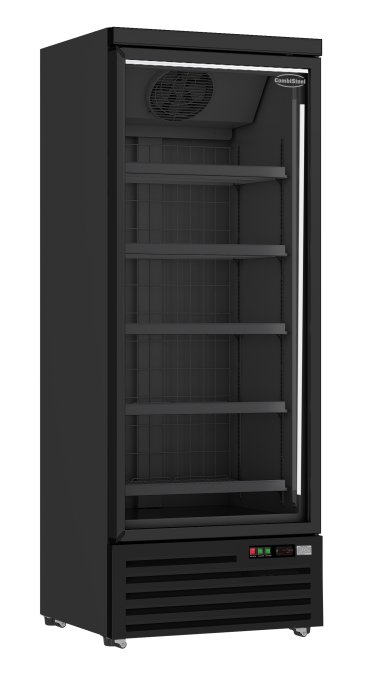 CONGÉLATEUR 1 PORTE EN VERRE NOIR JDE-600F BL COMBISTEEL 7455.2244