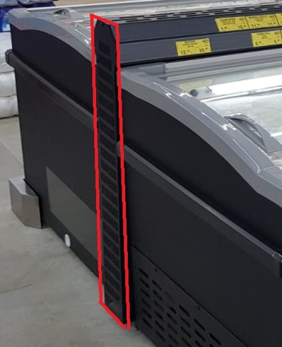 CONGÉLATEUR BAHUT CONNEXION CÔTÉ POUR ÎLOT SANS ÉLÉMENT DE LA TÊTE - POUR 7455.2665-2670-2675