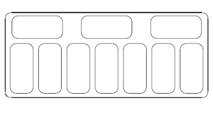 VITRINE À CREME GLACÉE CURACAO 10X5 LTR
