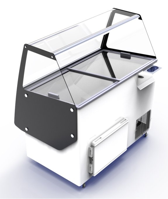 VITRINE À CREME GLACÉE IBIZA 8X5 LTR