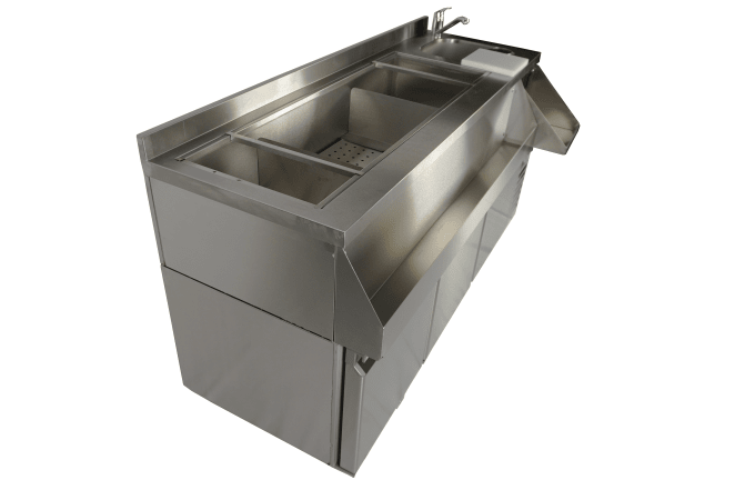 TABLE RÉFRIGÉRÉE 3 PORTES AVEC BAR À COCKTAILS