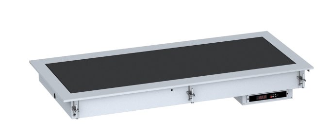 DROP-IN PLAQUE CHAUFFANTE VITROCÉRAMIQUE 2/1 - NOIR