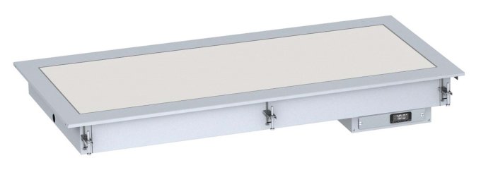 DROP-IN PLAQUE CHAUFFANTE VITROCÉRAMIQUE 3/1 - BLANC