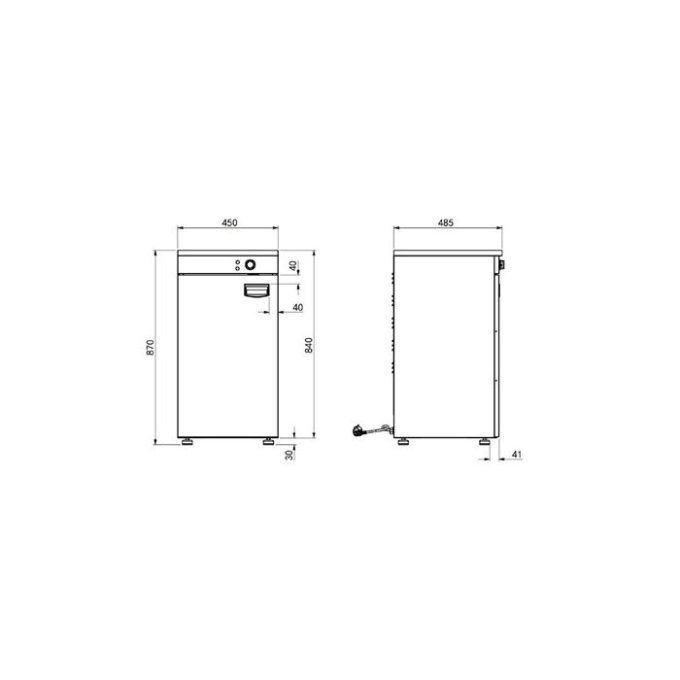 Armoire chauffante à assiettes COMBISTEEL 7518.0005