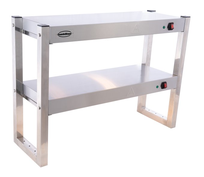 ÉTAGÈRE CHAUFFANTE EN HALOGENE 2 NIVEAUX 900 DÉMONTABLE COMBISTEEL 7539.0045