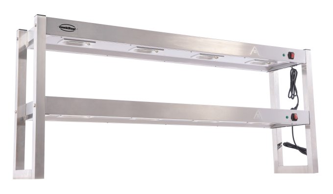 ÉTAGÈRE CHAUFFANTE EN HALOGENE 2 NIVEAUX 1500 DÉMONTABLE COMBISTEEL 7539.0055