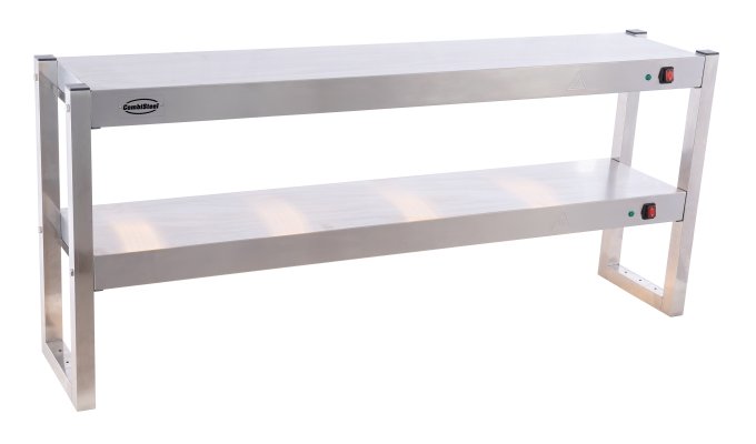 ÉTAGÈRE CHAUFFANTE EN HALOGENE 2 NIVEAUX 1500 DÉMONTABLE COMBISTEEL 7539.0055