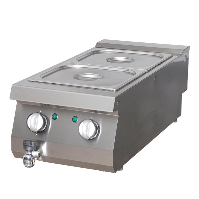 Bain marie Premium 2 cuves prof. 90 cm électrique Maxima 09398632