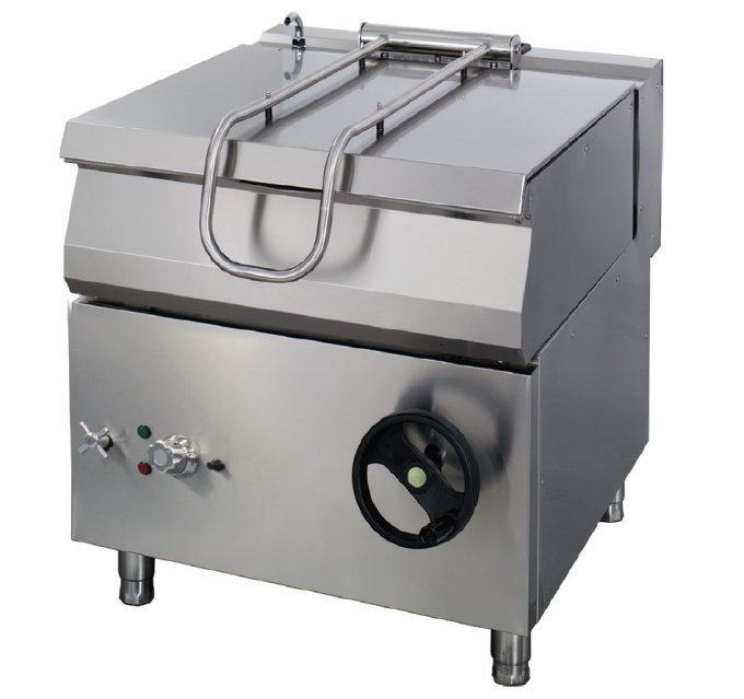 Heavy Duty bratt pan - 50 L - unité double - profondeur 70 cm - gaz