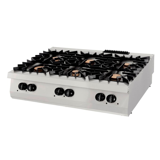 Premium cuisinière gaz 6 brûleurs (unité triple) prof. 90 cm Maxima 09398519