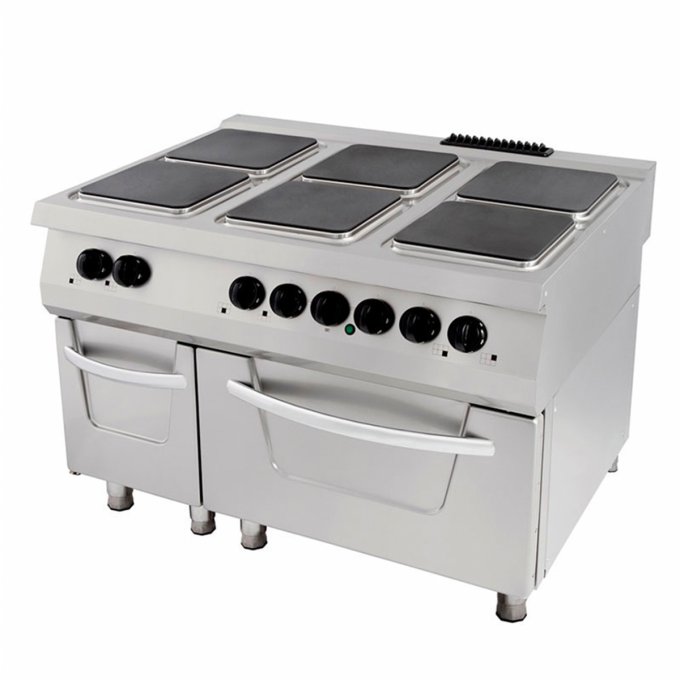Premium cuisinière 6 brûleurs unité triple prof. 90 cm incl. four  élect. Maxima 09398526