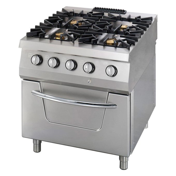 Premium cuisinière - 4 brûleurs - gaz - four électrique Maxima 09398505