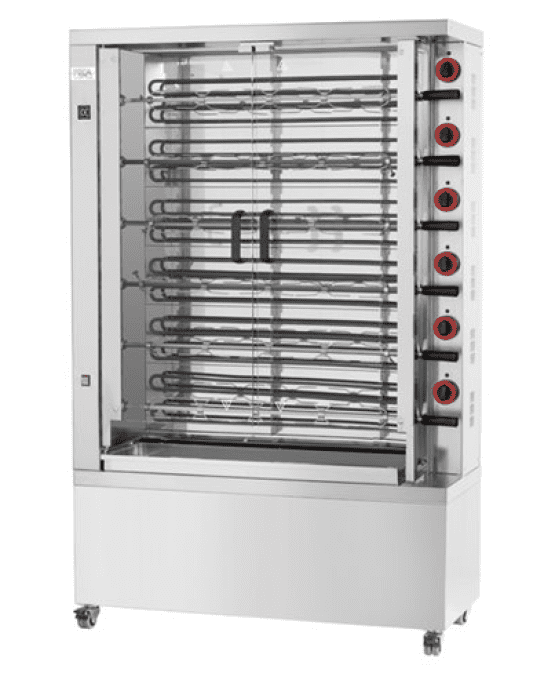 Rôtissoire électrique 8 broches, 40 à 48 poulets - FECA 840-EKO-E