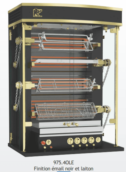 Rôtissoire électrique 4 broches 8/12 poulets ROTISOL 975.4OLE 