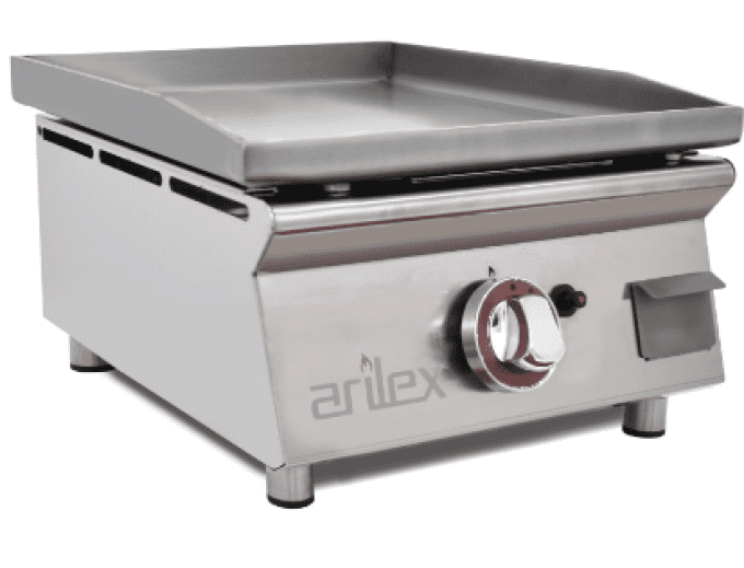 Plancha gaz 40cm acier laminé 6mm ARILEX 40PGLN