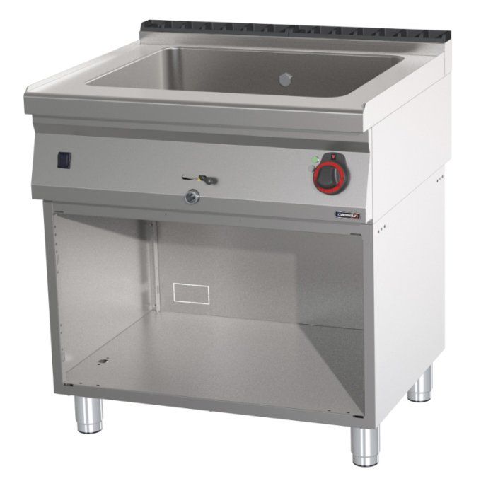 Bain-marie GN 2/1 200 mm avec vanne de vidange et soubassement 80 CASSELIN C7BM2200V80S