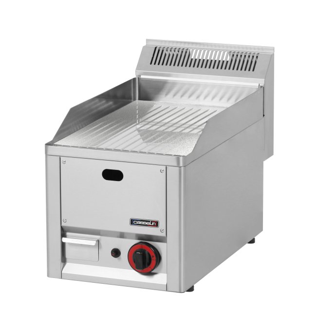 Plaque à snacker Chrome Rainurée 33 Gaz