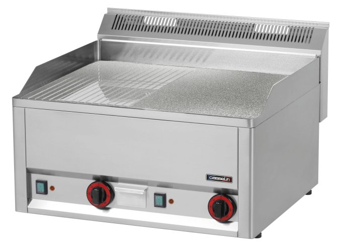 Plaque à snacker Chrome Rainurée Texturée 66