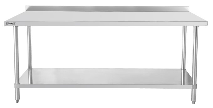 Table de travail inox 600 et étagère 1200 mm  CASSELIN C6TTDE120