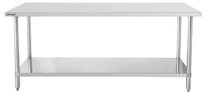 Table de travail inox 600 + étagère 600 mm CASSELIN C6TTE60