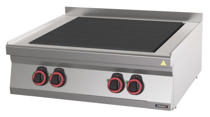 Fourneau électrique à poser 4 plaques coup de feu 80